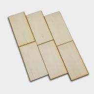 Natúr fa - tábla 10*5cm 6db/cs – festéshez, dekorációhoz