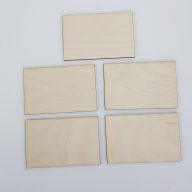 Natúr fa - Tábla 10x6,5cm 5db/cs – festéshez, dekorációhoz