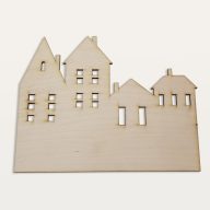 Natúr fa - Házikó kicsi – őszi dekorációhoz – Szezonok, alkalmak