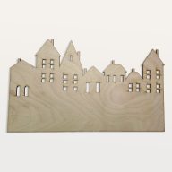 Natúr fa - Házikó nagy – őszi dekorációhoz – Szezonok, alkalmak