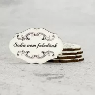 Nyomtatott dekorkarton - Soha nem feledünk 5db/cs – kegyeleti dekorációhoz