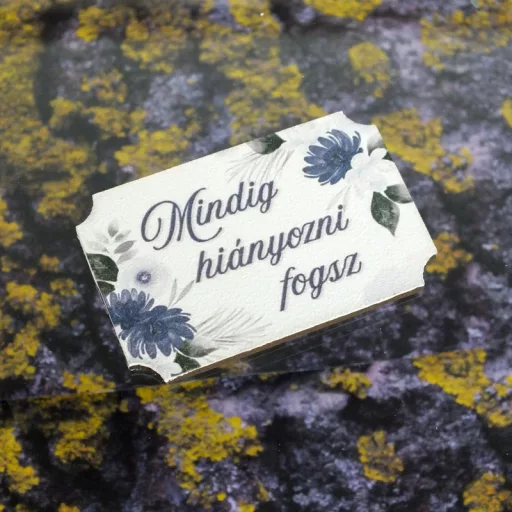 Nyomtatott dekorkarton - Mindig hiányozni fogsz 3db/cs – kegyeleti dekorációhoz