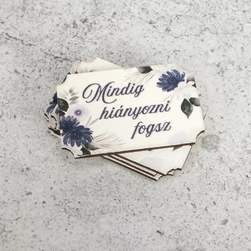 Nyomtatott dekorkarton - Mindig hiányozni fogsz 3db/cs – kegyeleti dekorációhoz