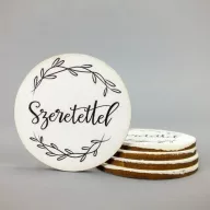 Nyomtatott dekorkarton - Szeretettel 5db/cs – ballagási ajándékokhoz