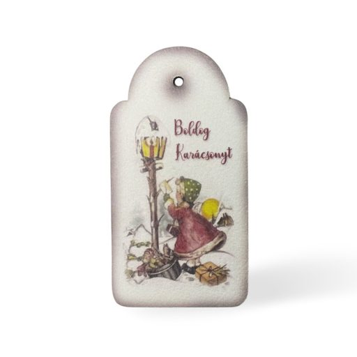 Nyomtatott dekorkarton - Vintage karácsonyi tábla 2db/csomag – karácsonyi dekorációhoz #6579