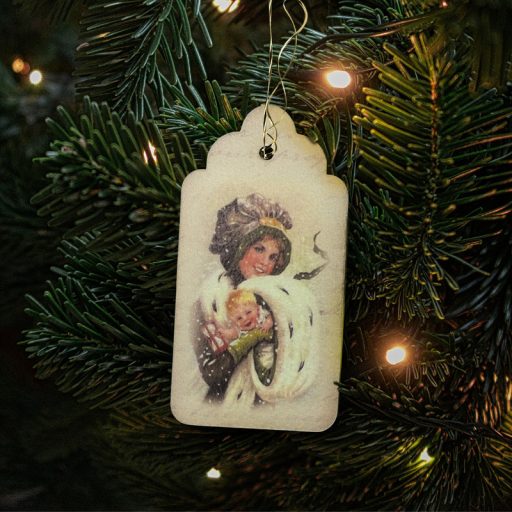 Nyomtatott dekorkarton - Vintage karácsonyi tábla 2db/csomag – karácsonyi dekorációhoz #6580