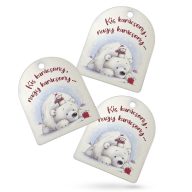 Nyomtatott dekorkarton - Vintage karácsonyi tábla 3db/csomag – karácsonyi dekorációhoz