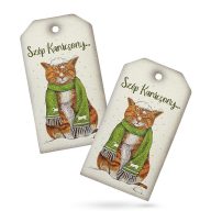 Nyomtatott fa tábla - Karácsonyi tábla 2db/csomag - Szép karácsony – karácsonyi dekorációhoz