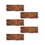 Nyomtatott fa tábla - Hello Ősz tábla 5db/csomag – őszi dekorációhoz