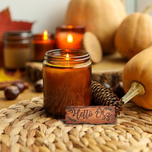 Nyomtatott fa tábla - Hello Ősz tábla 5db/csomag – őszi dekorációhoz