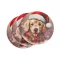 Nyomtatott fa tábla - Karácsonyi golden retriever 3db/csomag – kreatív dekorációhoz