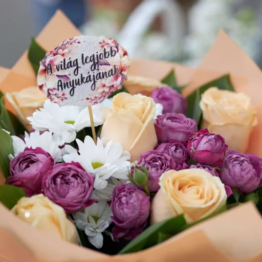 Nyomtatott dekorkarton - A világ legjobb anyukájának 5db – anyák napi dekorációhoz