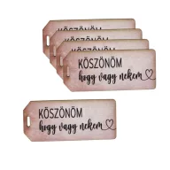 Nyomtatott dekorkarton - Köszönöm hogy vagy nekem táblák 5db – anyák napi dekorációhoz