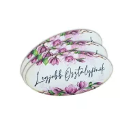 Nyomtatott dekorkarton - Legjobb osztályfőnök ovál tábla 3db – ballagási ajándékokhoz