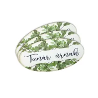 Nyomtatott dekorkarton - Tanár úrnak ovál tábla 3db – ballagási ajándékokhoz