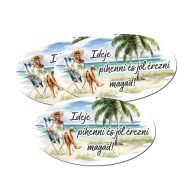 Nyomtatott dekorkarton - Ideje pihenni.. 3db/cs – kreatív dekorációhoz