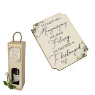 Nyomtatott tábla - 1db Tegnap még menyasszony – esküvői dekorációhoz