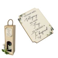 Nyomtatott tábla - 1db Tegnap még vőlegény – esküvői dekorációhoz