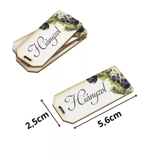 Nyomtatott dekorkarton - Hiányzol kegyelet scrapbook 5db/csomag – kegyeleti dekorációhoz