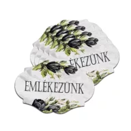Nyomtatott dekorkarton - Emlékezünk 5db/csomag – kegyeleti dekorációhoz