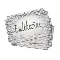 Nyomtatott dekorkarton - Emlékezünk 3db/cs – kegyeleti dekorációhoz