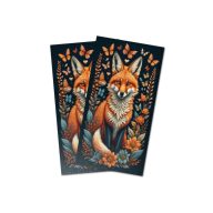 Nyomtatott dekorkarton - Rókás őszi tábla 2db/cs – kreatív dekorációhoz