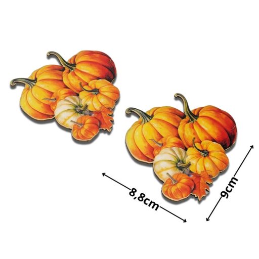 Nyomtatott dekorkarton - Tökök halomban 2db/csomag – őszi dekorációhoz