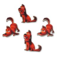 Nyomtatott dekorkarton - Grincs kutyája 4db/cs – karácsonyi dekorációhoz