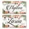 Nyomtatott fa tábla - Zárva-Nyitva tábla - téli mézeskalácsos 24,3x13cm – karácsonyi dekorációhoz