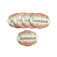 Nyomtatott dekorkarton - Tanárnéninek táblák 5db – ballagási ajándékokhoz