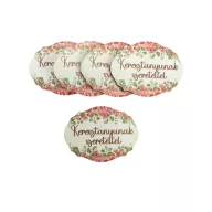 Nyomtatott dekorkarton - Keresztanyunak szerettel 5db/csomag – anyák napi dekorációhoz