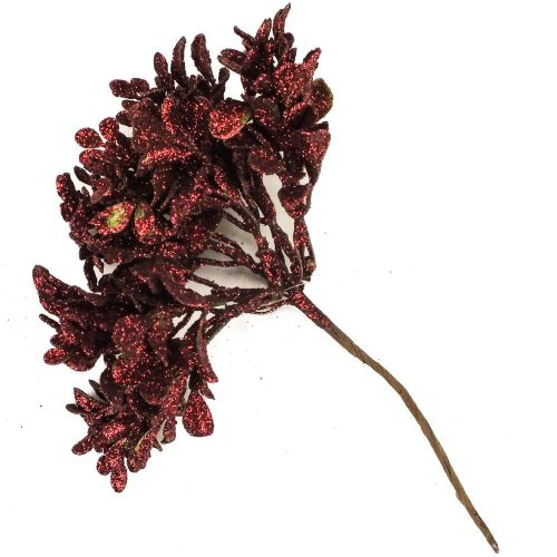 Csillámos növény pick bordó - KIFUTÓ