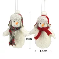 Kucsmás, sálas hóember 2 féle – karácsonyi dekorációhoz