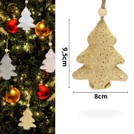 Textil akasztható fenyő 4 féle – koszorúhoz, asztaldíszhez