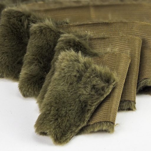 Műszőrme szalag 8cm x 1,6 m mohazöld