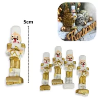 Poly Diótörő arany kabátos 4db/csom – karácsonyi dekorációhoz