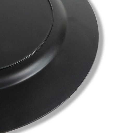 Műanyag kerek tálca Sálas hóember 33cm – koszorúkészítéshez