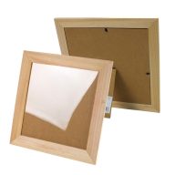 Natúr kocka képkeret 25x25cm – festéshez, decoupage technikához