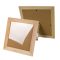 Natúr kocka képkeret 25x25cm – festéshez, decoupage technikához