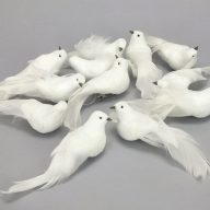 Fehér galamb 12db/doboz – esküvői dekorációhoz – Szezonok, alkalmak