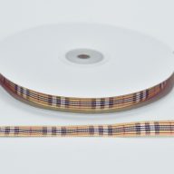 Szalag burberry mintás 1cm x 45méter – kreatív dekorációhoz