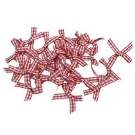 Masni piros kockás 30db/cs – kreatív dekorációhoz – Dekorációs kellékek