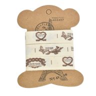 Textil szalag mintás 1,5cm  3x90cm -KIFUTÓ – kreatív dekorációhoz