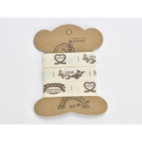 Textil szalag mintás 1,5cm  3x90cm -KIFUTÓ