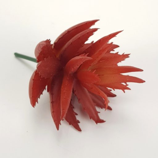 Pozsgás műnövény – virágdekorációhoz, koszorúhoz – Selyemvirágfej, csokor, zöldek #7448A