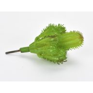 Pozsgás műnövény – virágdekorációhoz, koszorúhoz – Selyemvirágfej, csokor, zöldek #7451A