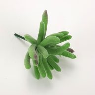 Pozsgás műnövény – virágdekorációhoz, koszorúhoz – Selyemvirágfej, csokor, zöldek