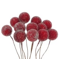 Cukros bogyó 12db/csomag – kreatív dekorációhoz – Dekorációs kellékek