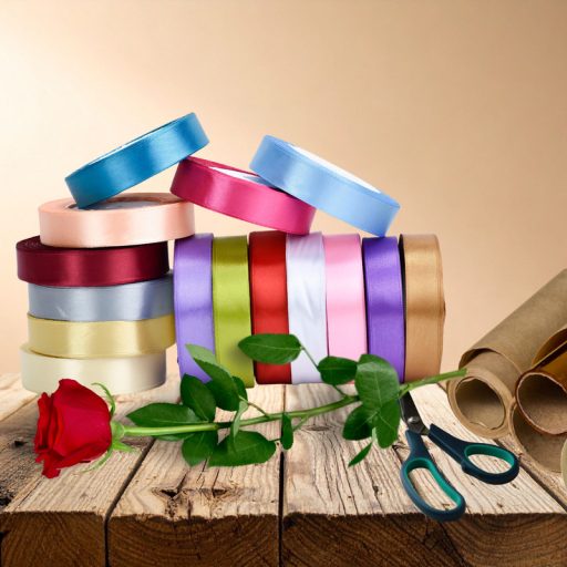 Szatén szalag 2cm x 22méter 15 tekercs - OKOSÁR!