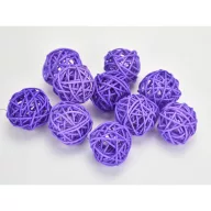 Vessző gömb lila 4cm 10db/csomag – kreatív dekorációhoz – kreatív hobby projektekhez és dekorációhoz – Papelito.hu